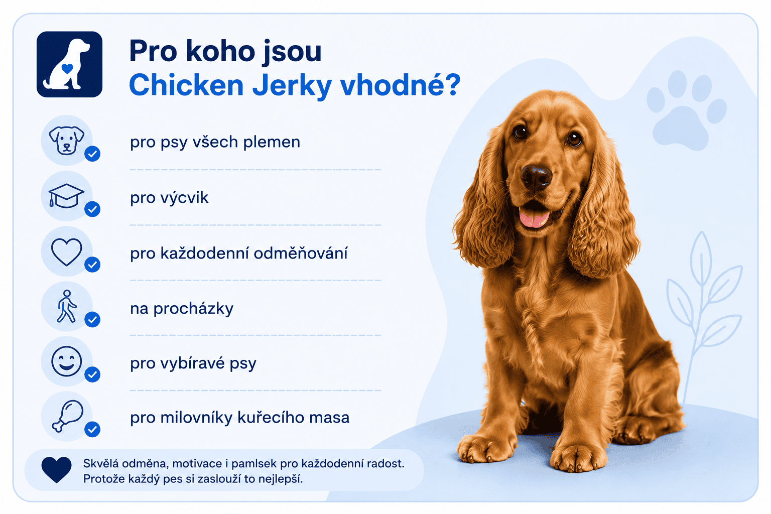 Pro koho jsou Chicken Jerky vhodné